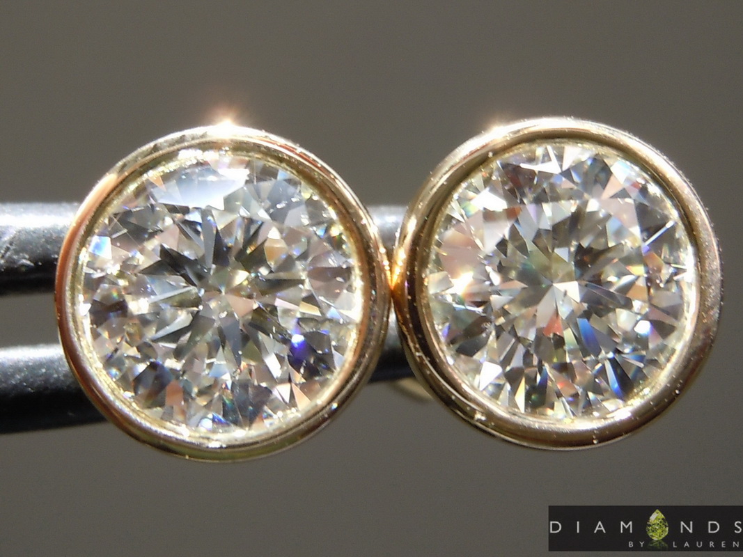 lab diamond earrings