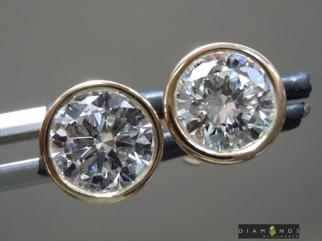 lab diamond earrings