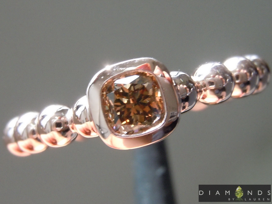 brown diamond ring