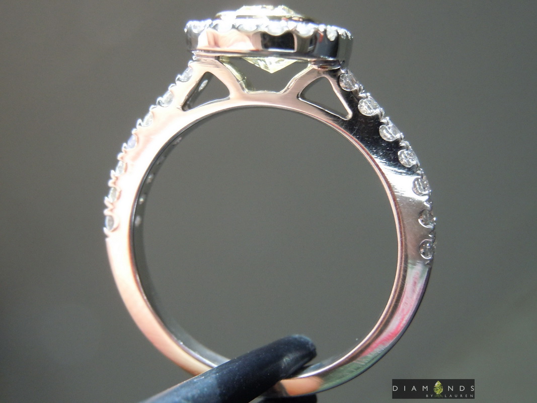 natural yellow diamond ring