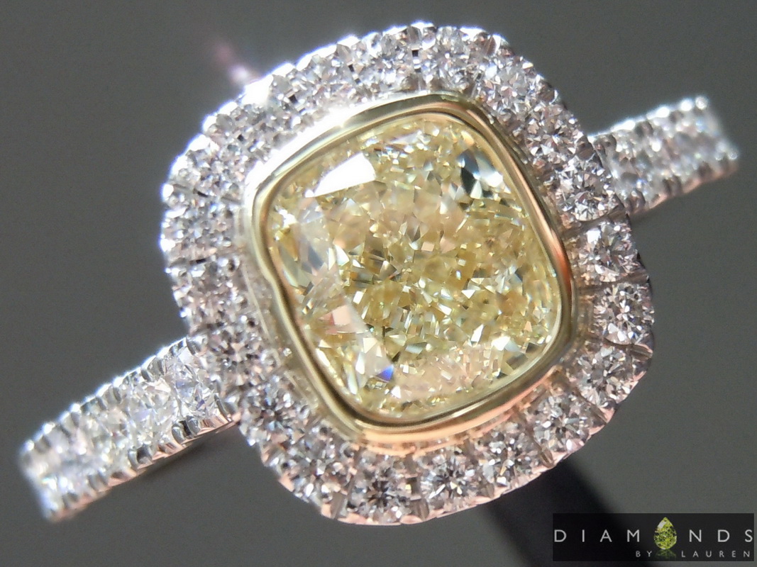 1.01ct W-X VS2 Cushion Diamond Ring