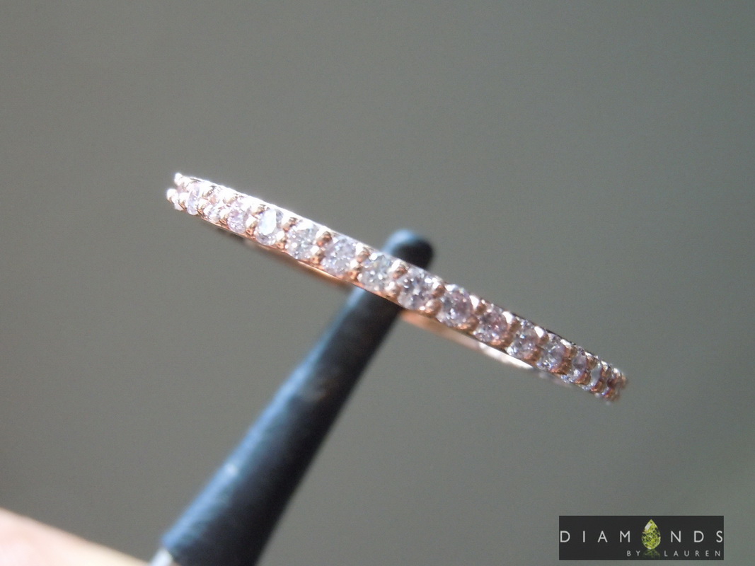 natural pink diamond ring