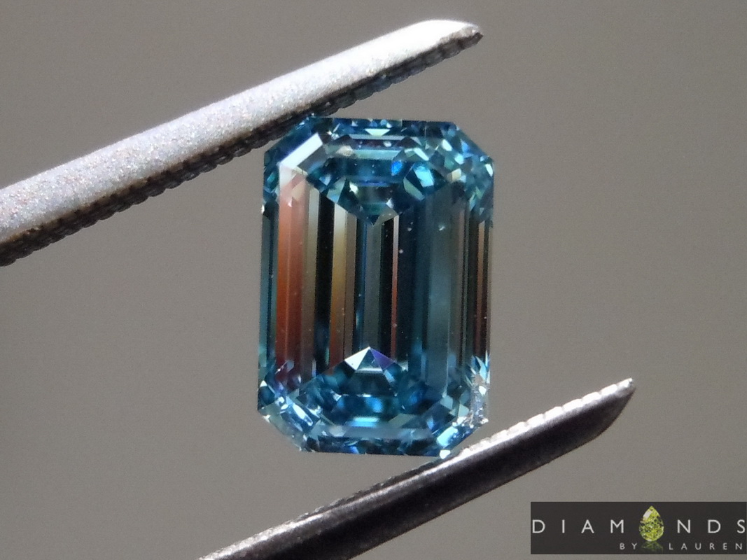lab grown blue diamond