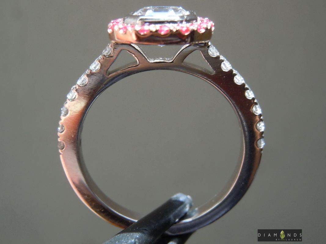 colorless diamond ring