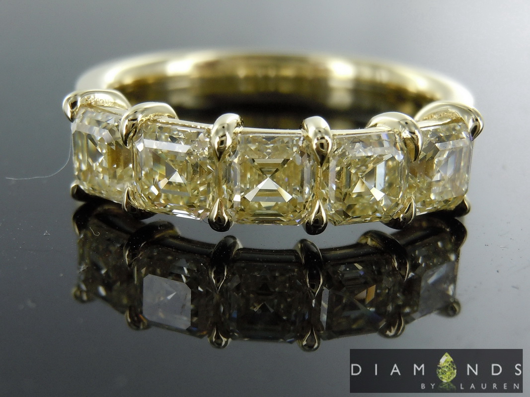 natural yellow diamond ring