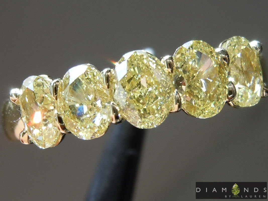 natural yellow diamond ring