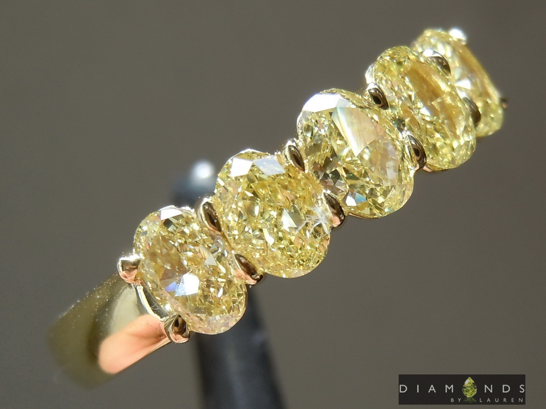 natural yellow diamond ring