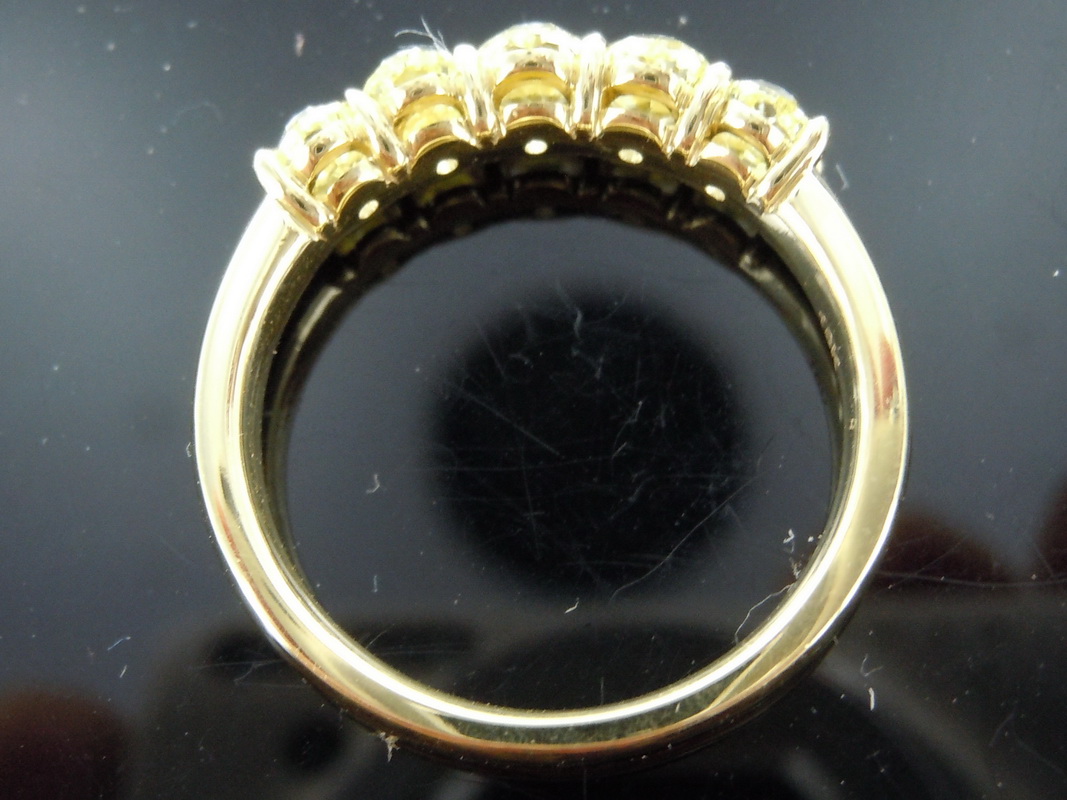 natural yellow diamond ring