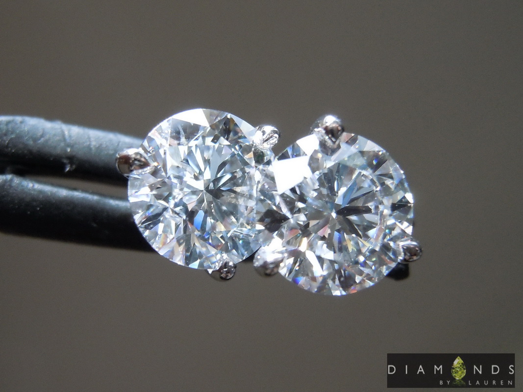 lab diamond earrings
