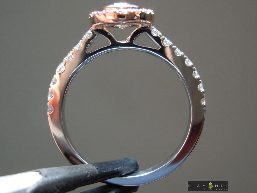natural pink diamond ring
