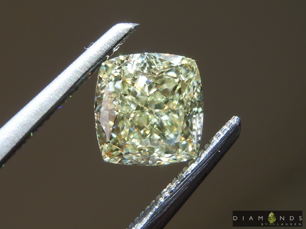 1.11ct Y-Z VVS1 Cushion Cut Diamond R9716
