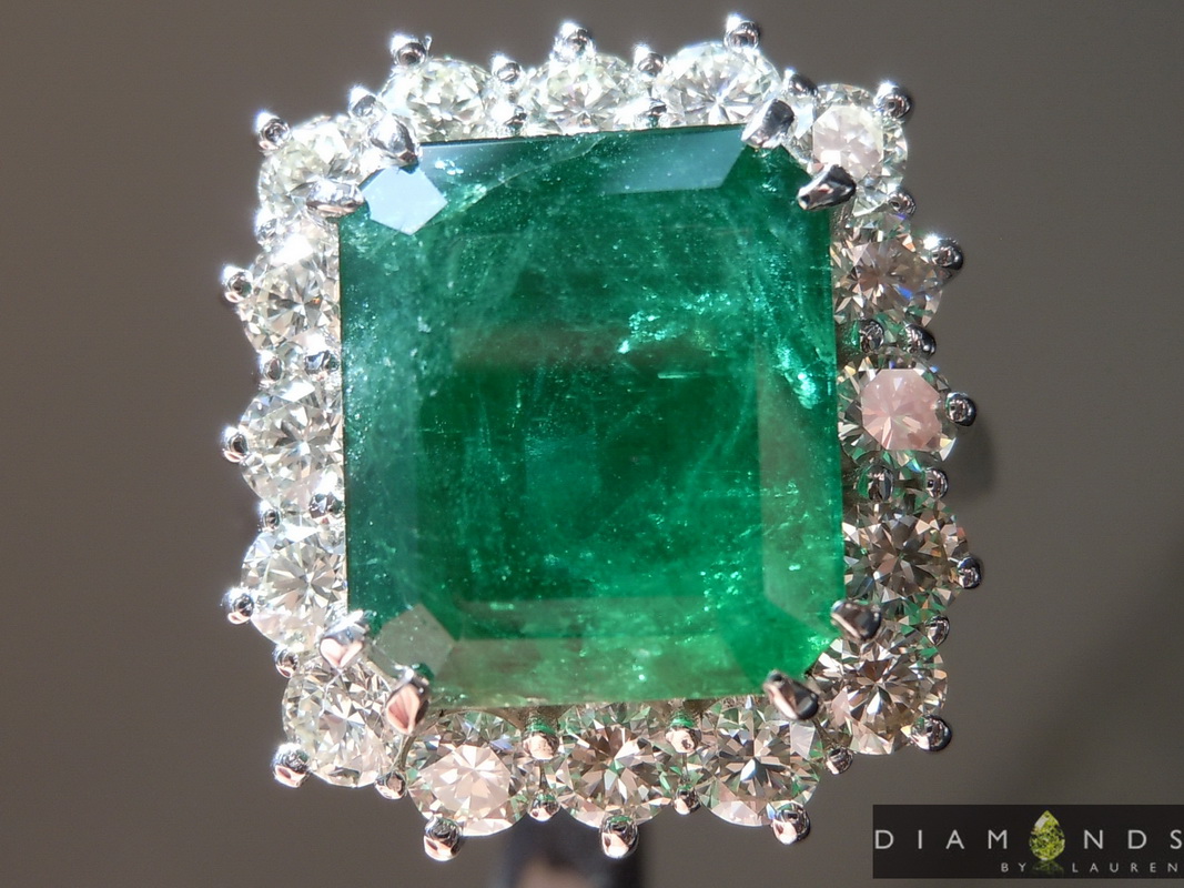 natural emerald ring