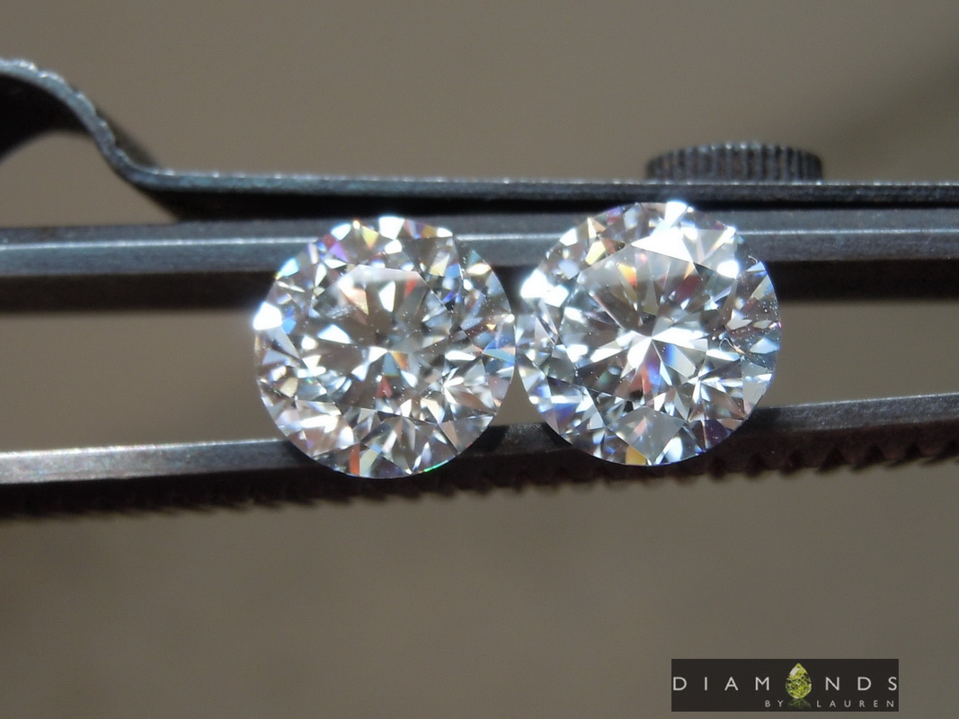 lab diamond earrings