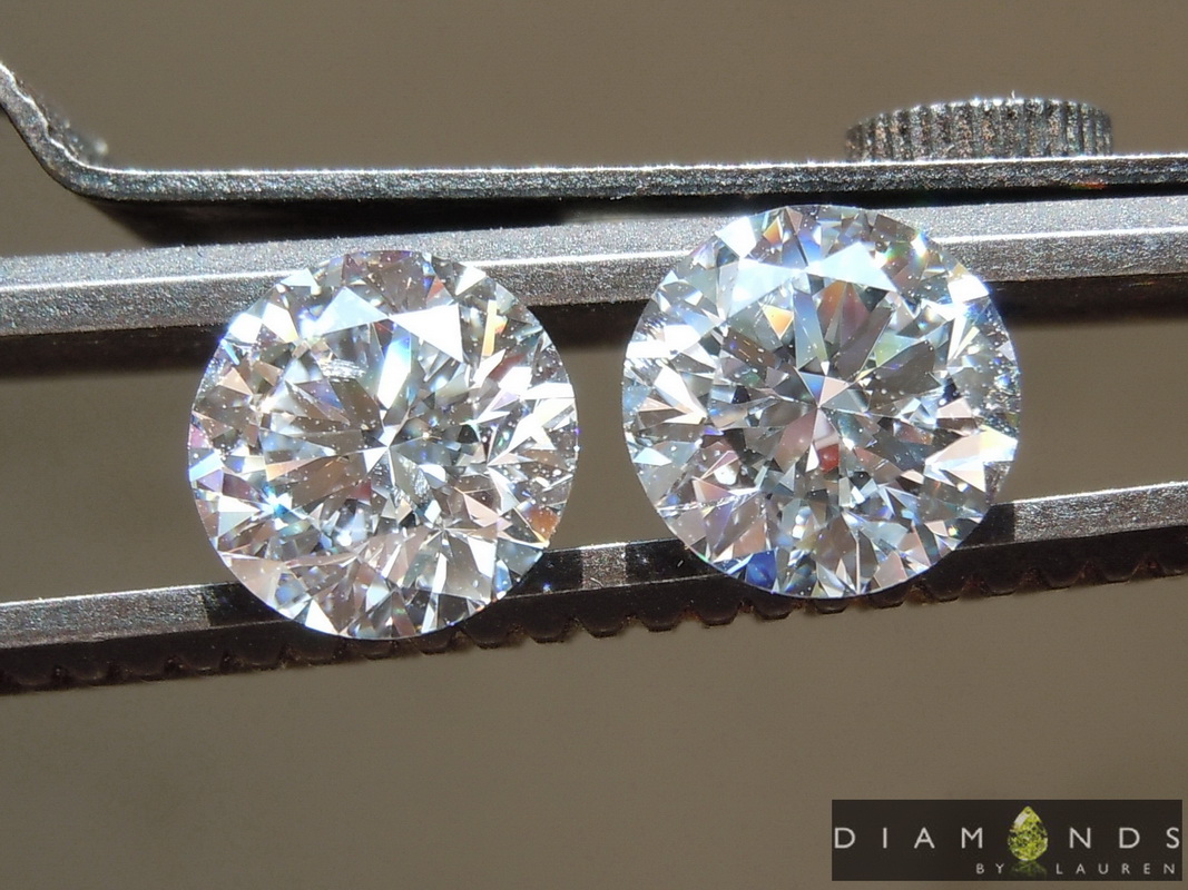 lab diamond earrings