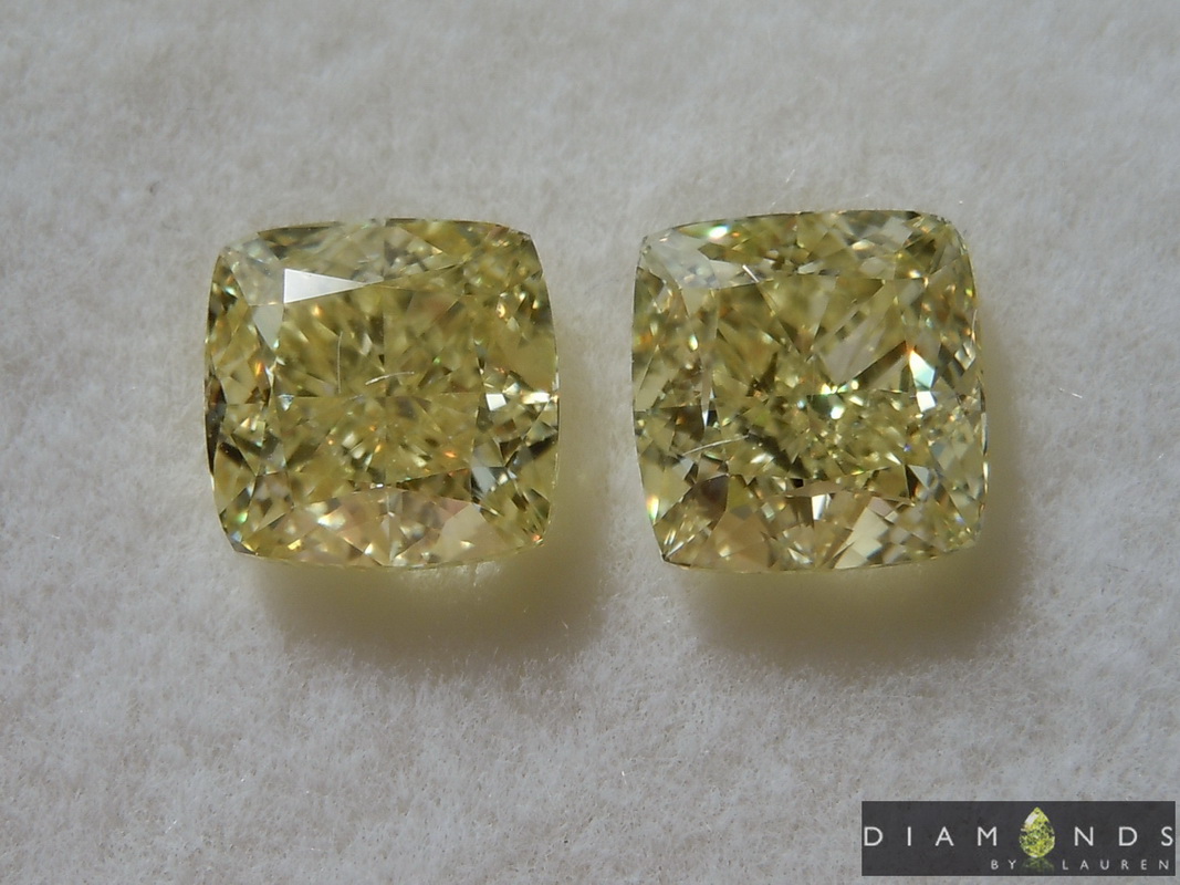 yellow diamond earrings