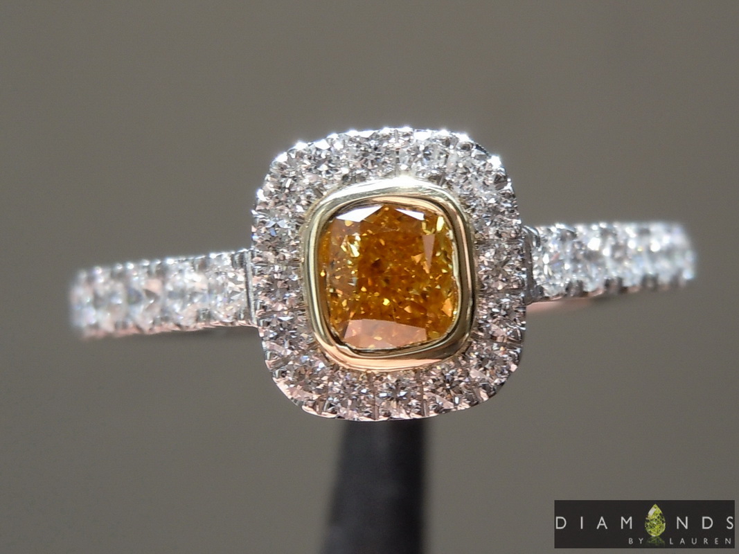 pumpkin diamond ring