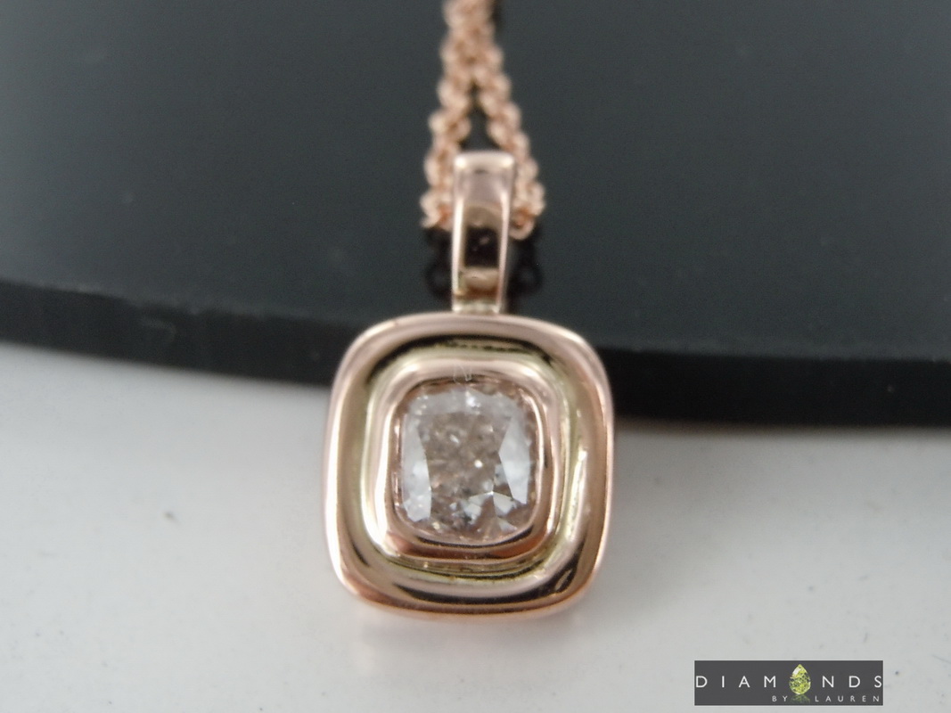 pink diamond pendant