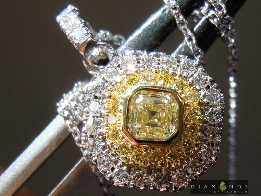 diamond halo pendant