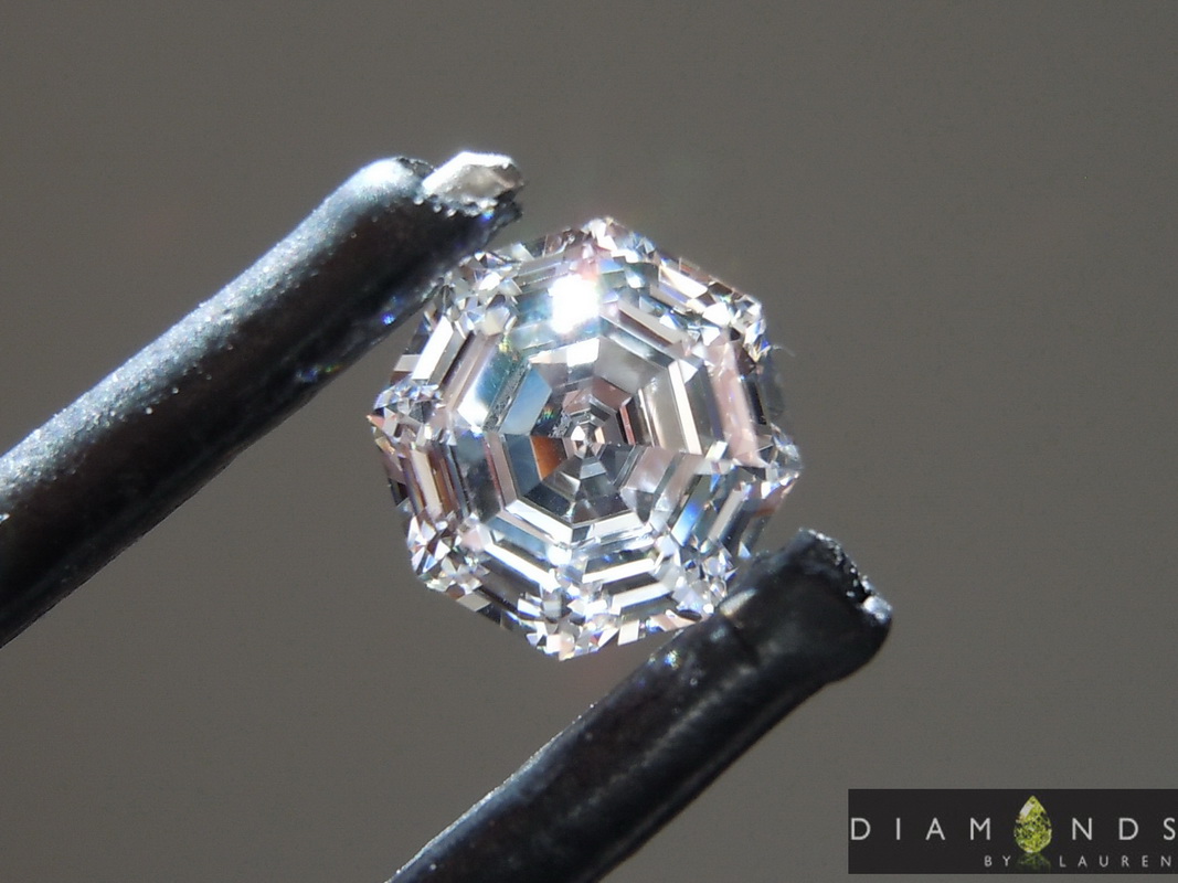 colorless lab diamond earrings