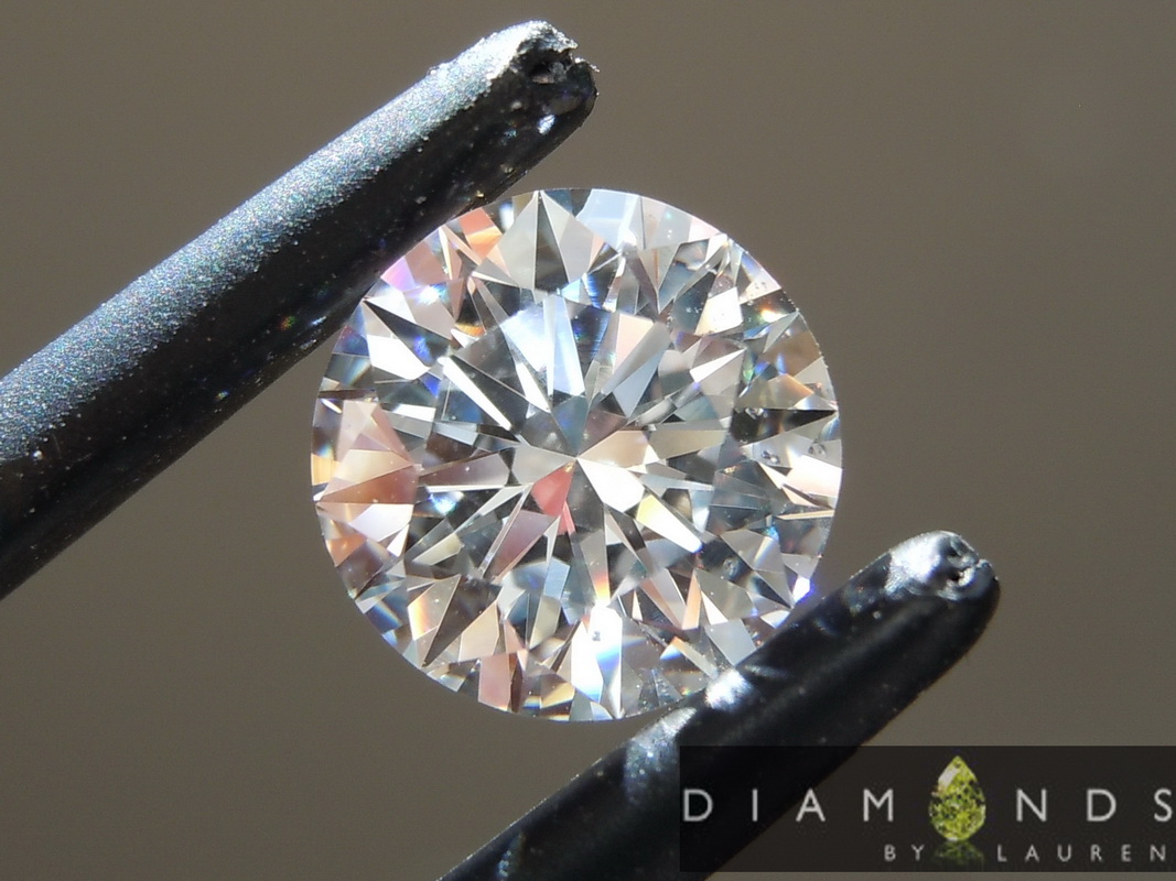 colorless lab diamond earrings