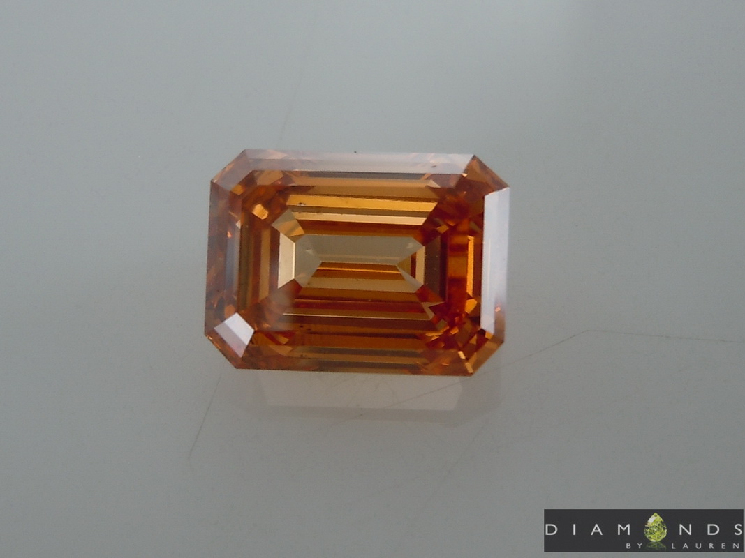 lab orange diamond