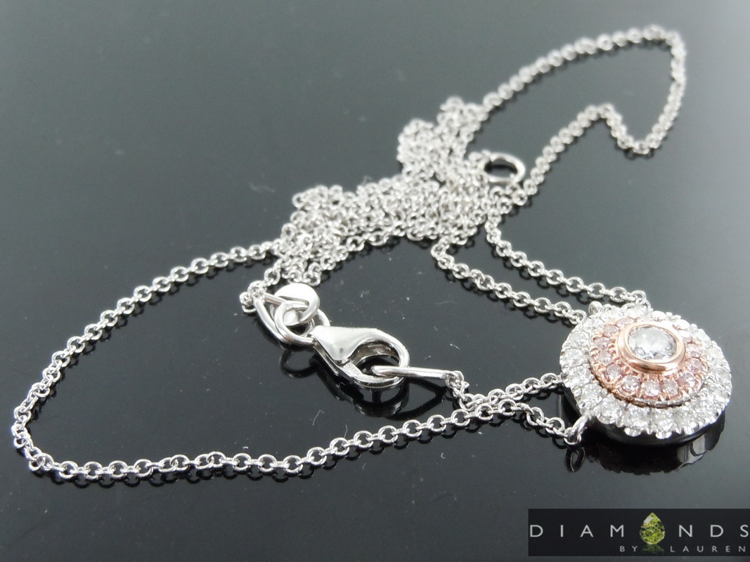gia pink diamond pendant
