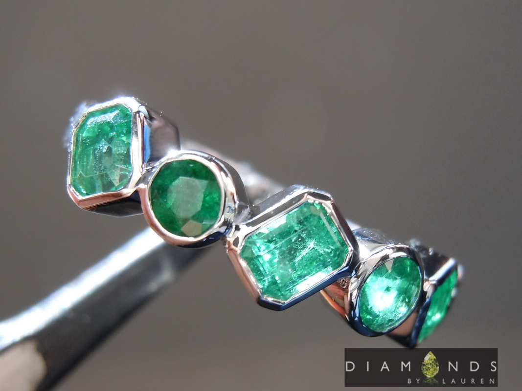 natural emerald ring