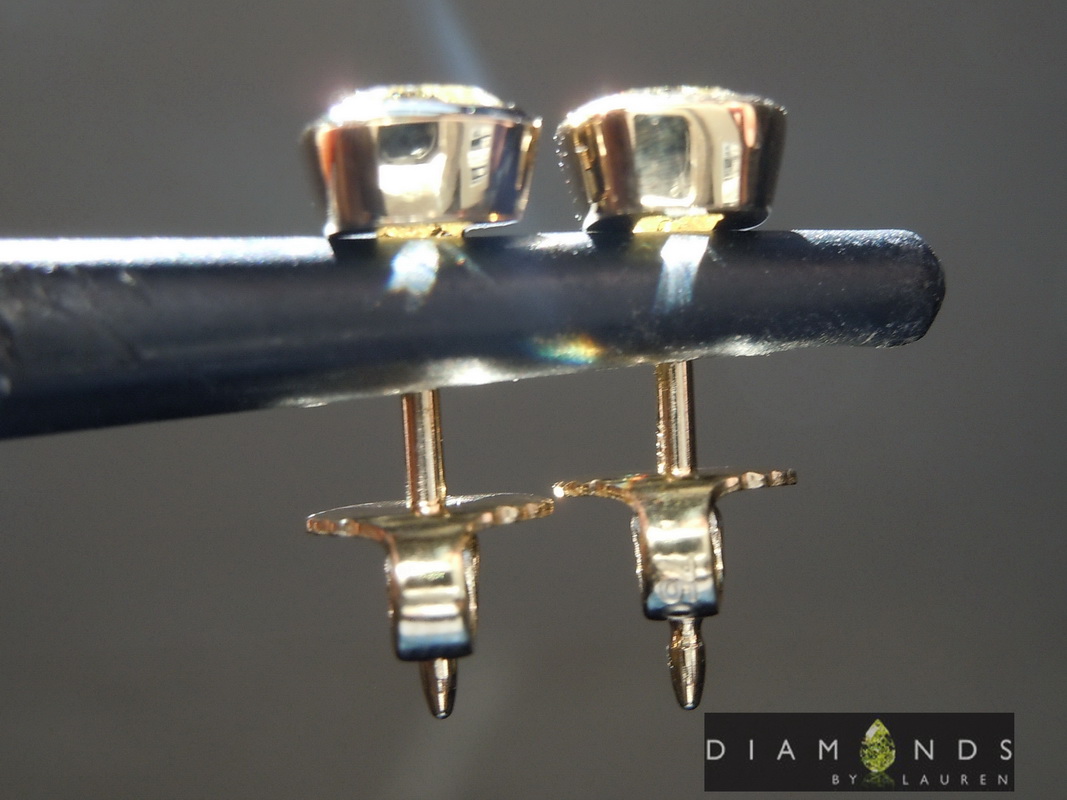 yellow diamond earrings