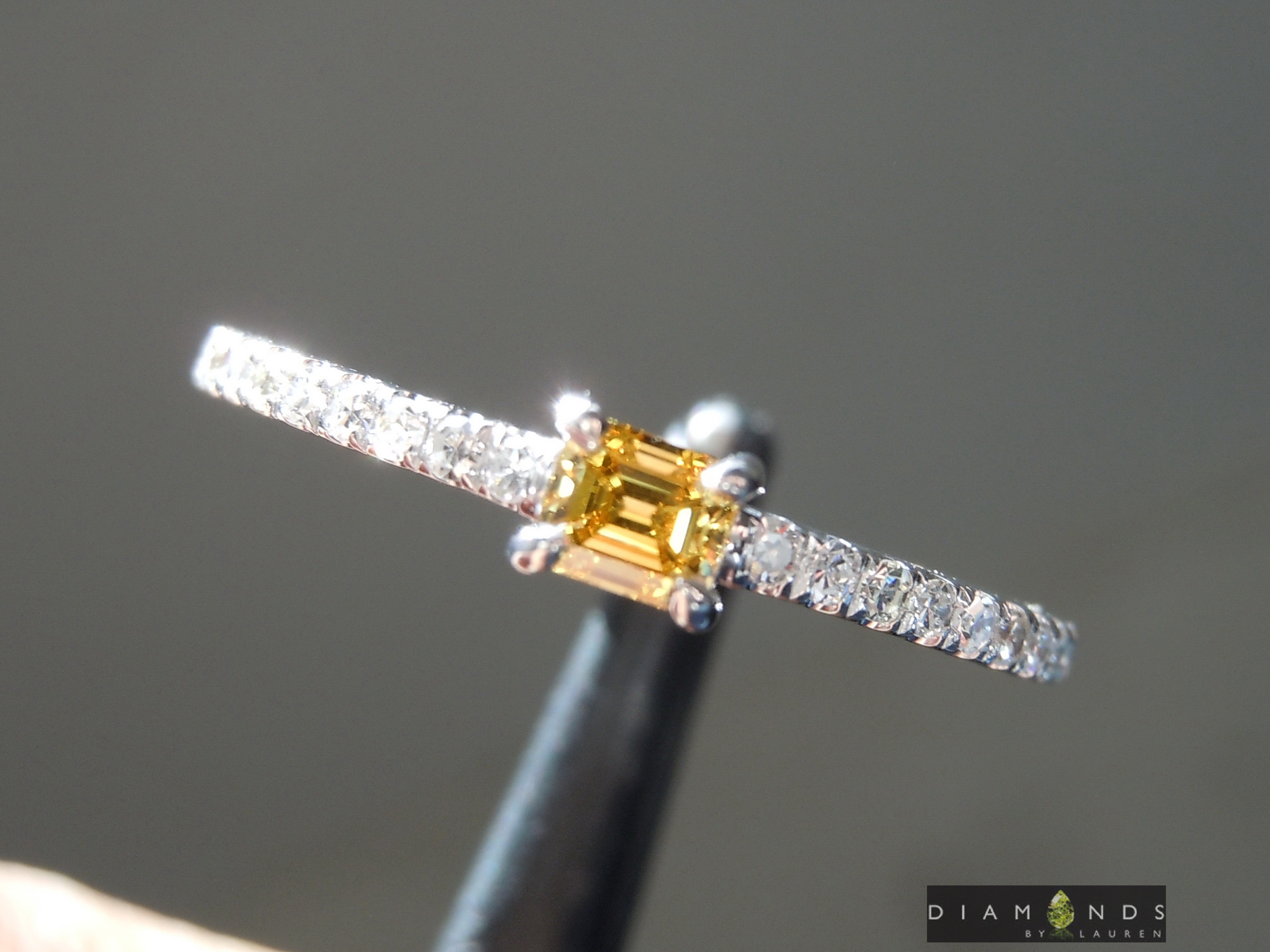 pumpkin diamond ring