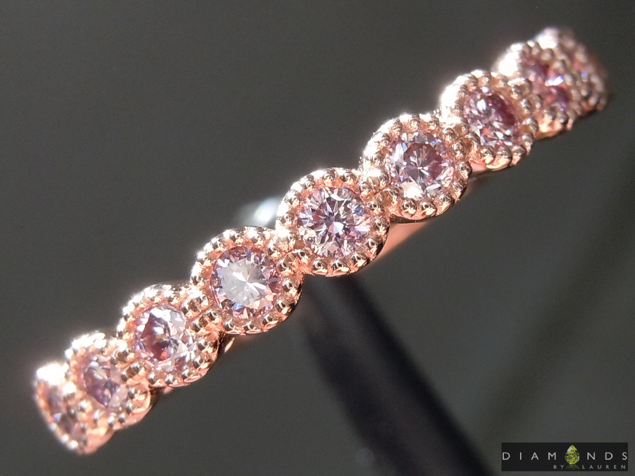 purple diamond ring