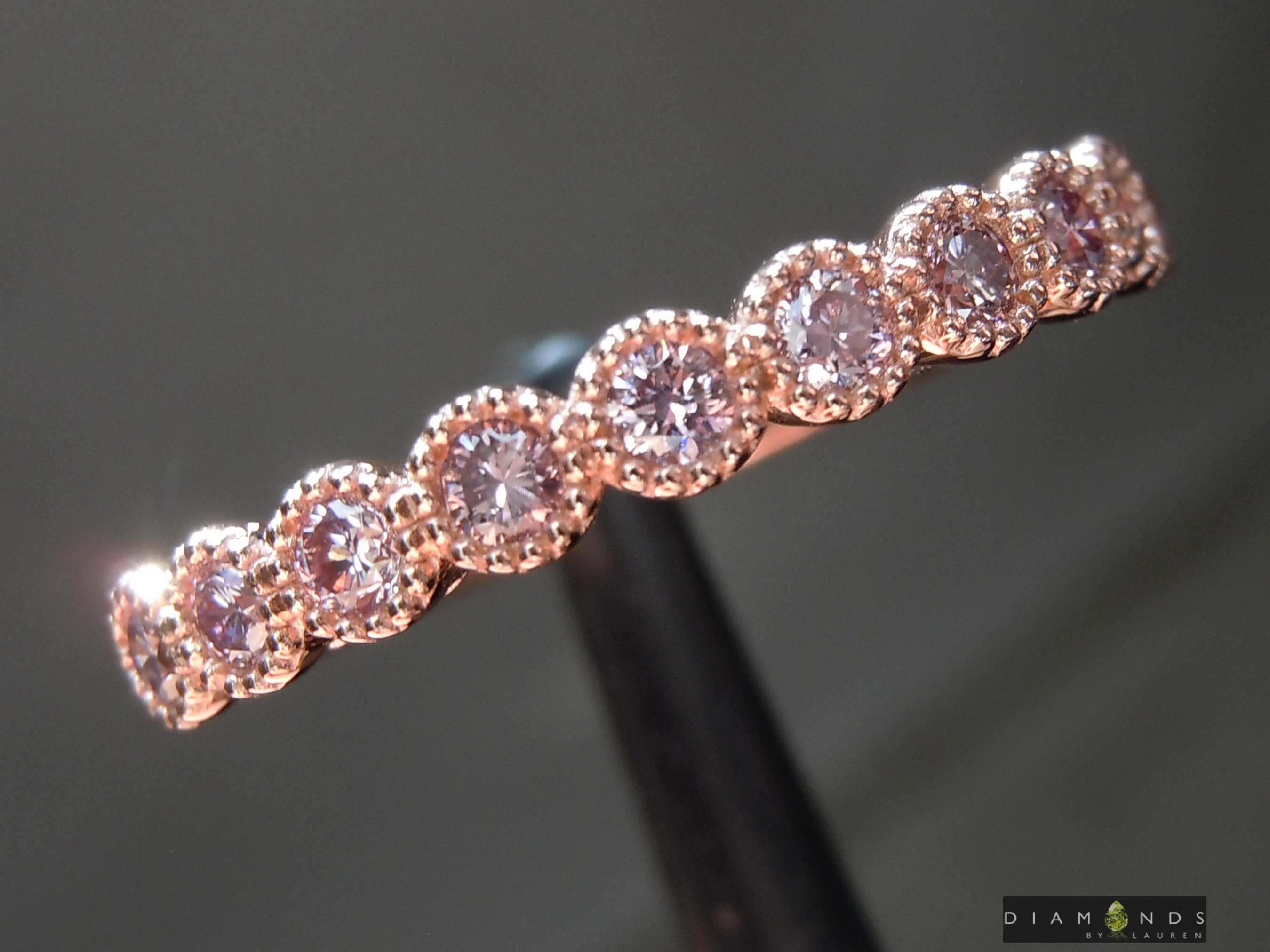natural pink diamond ring