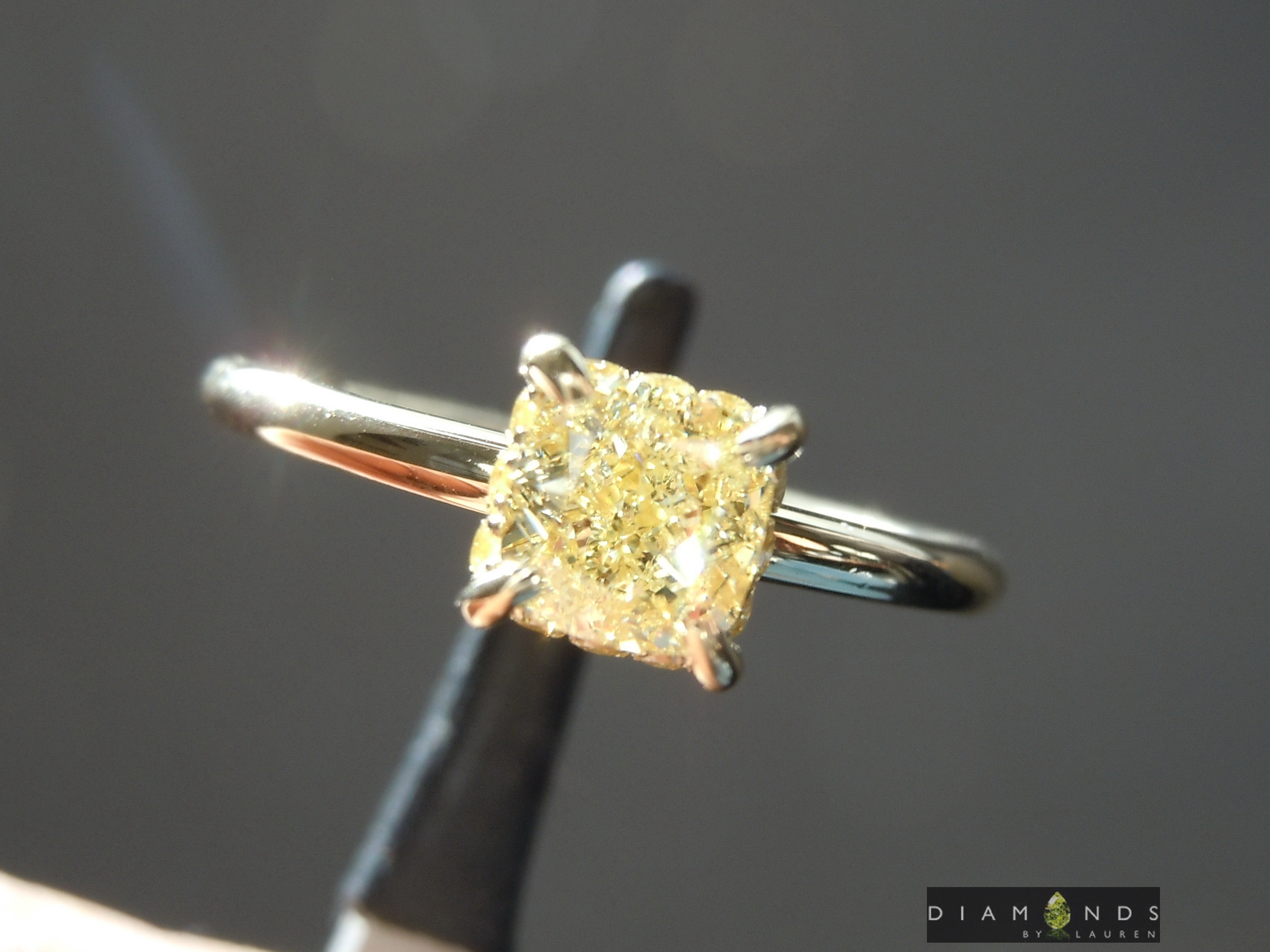 canary diamond ring