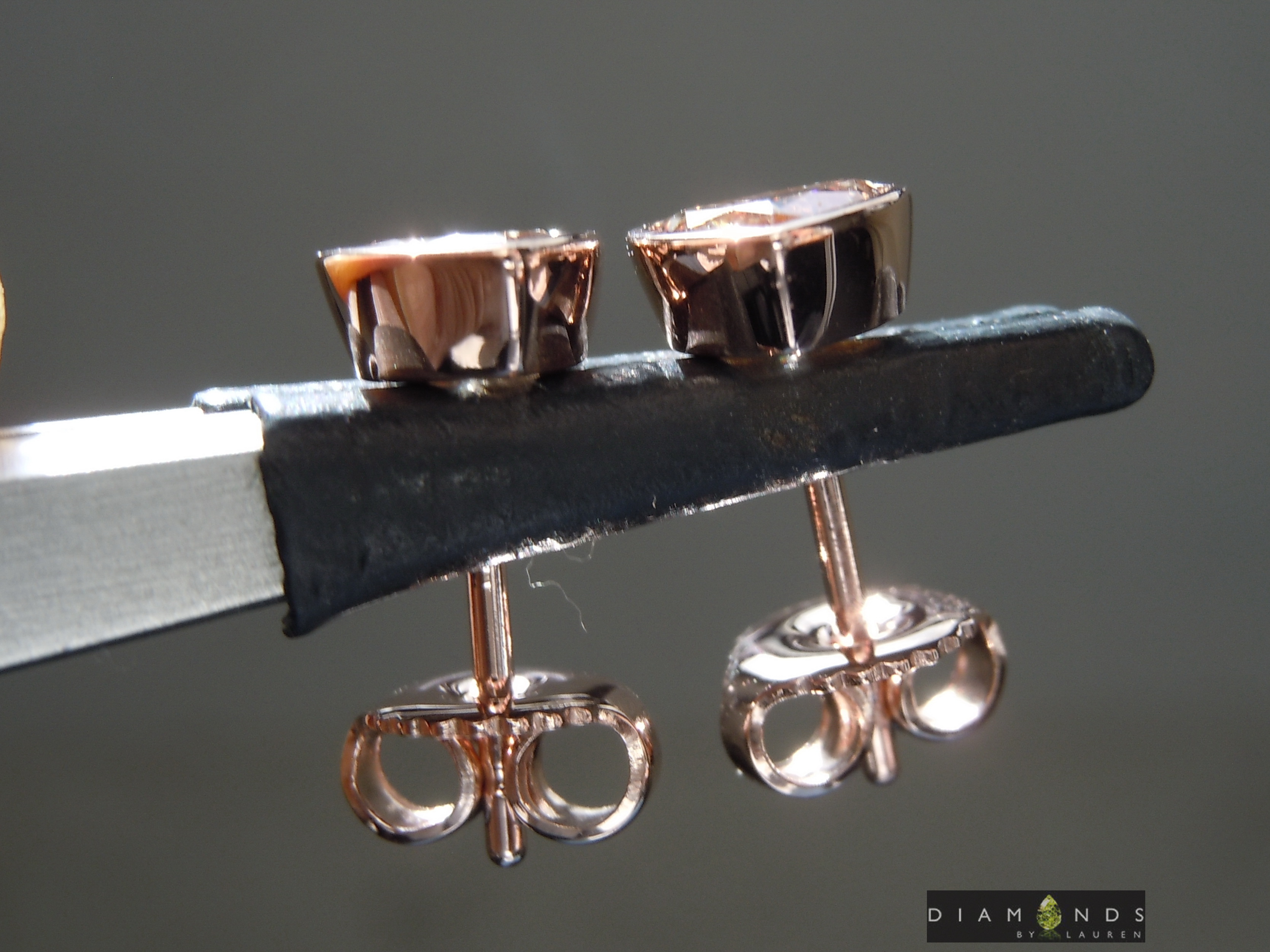 natural brown diamond earrings