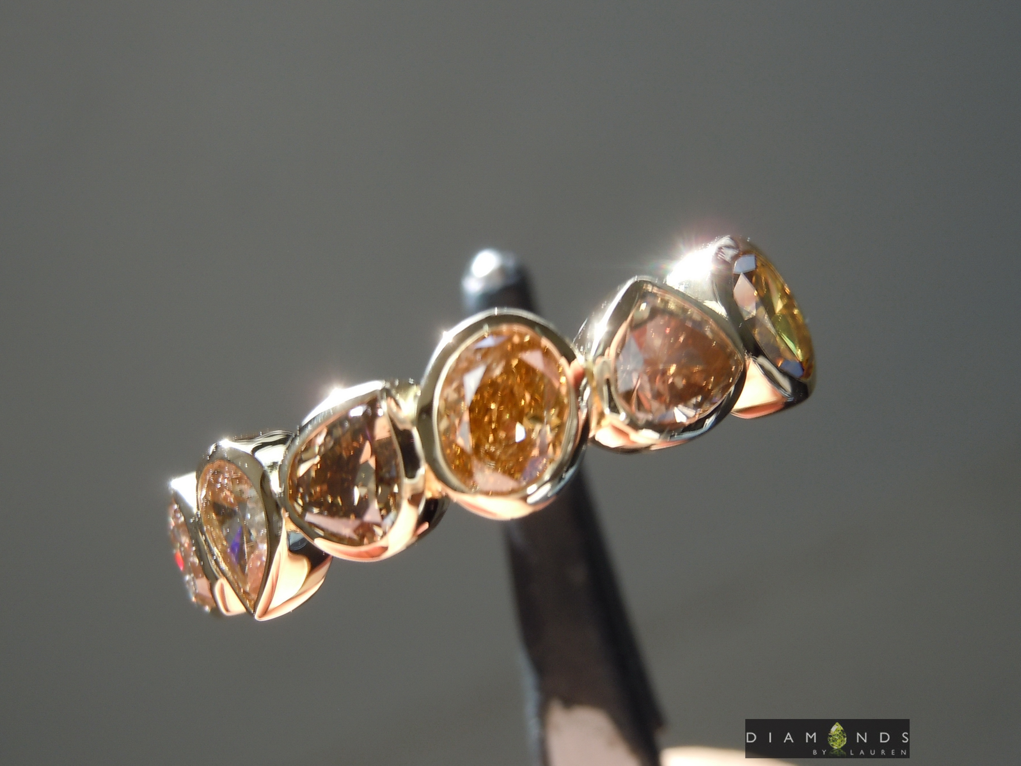 pumpkin diamond ring