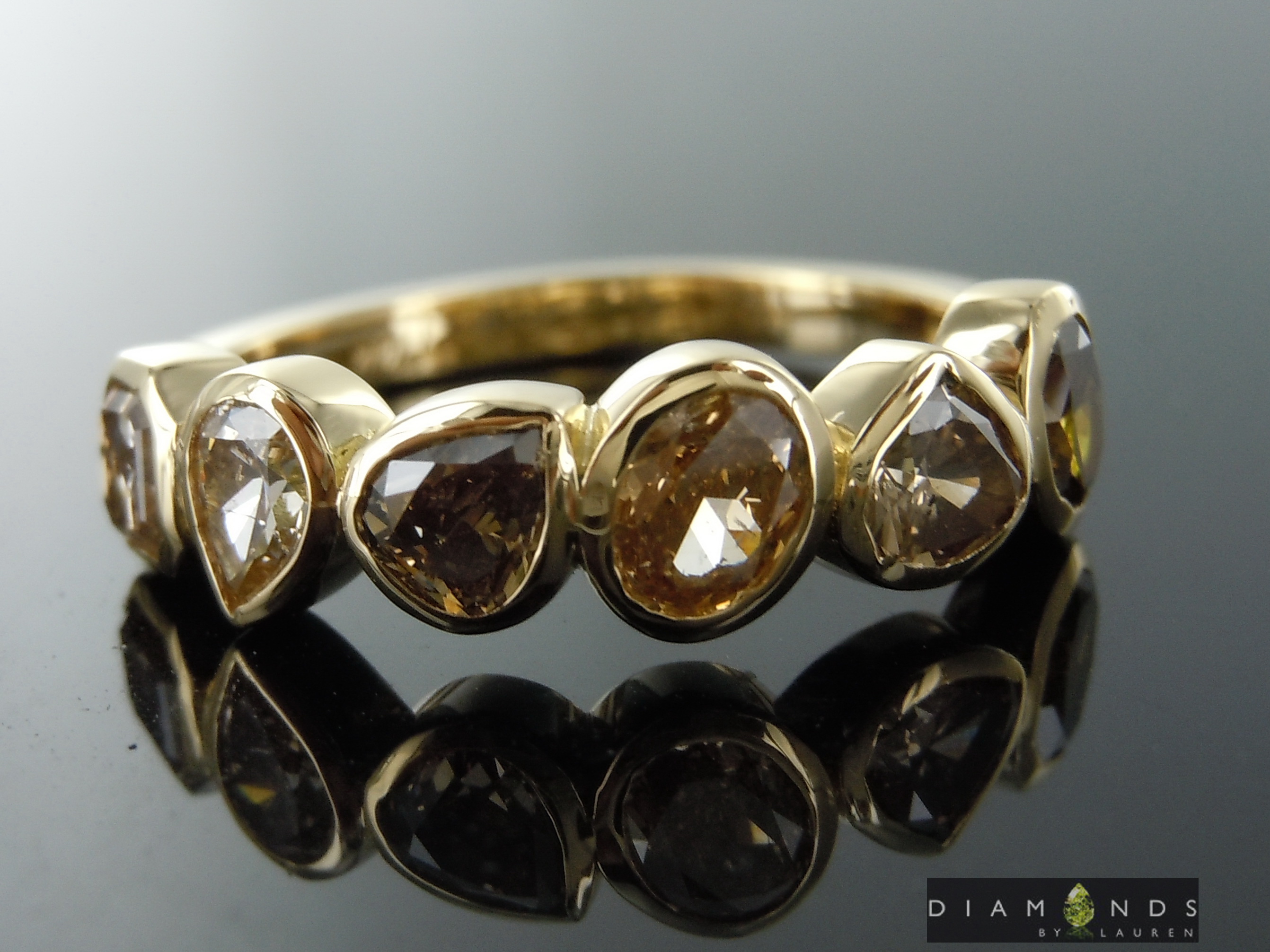 brown diamond ring