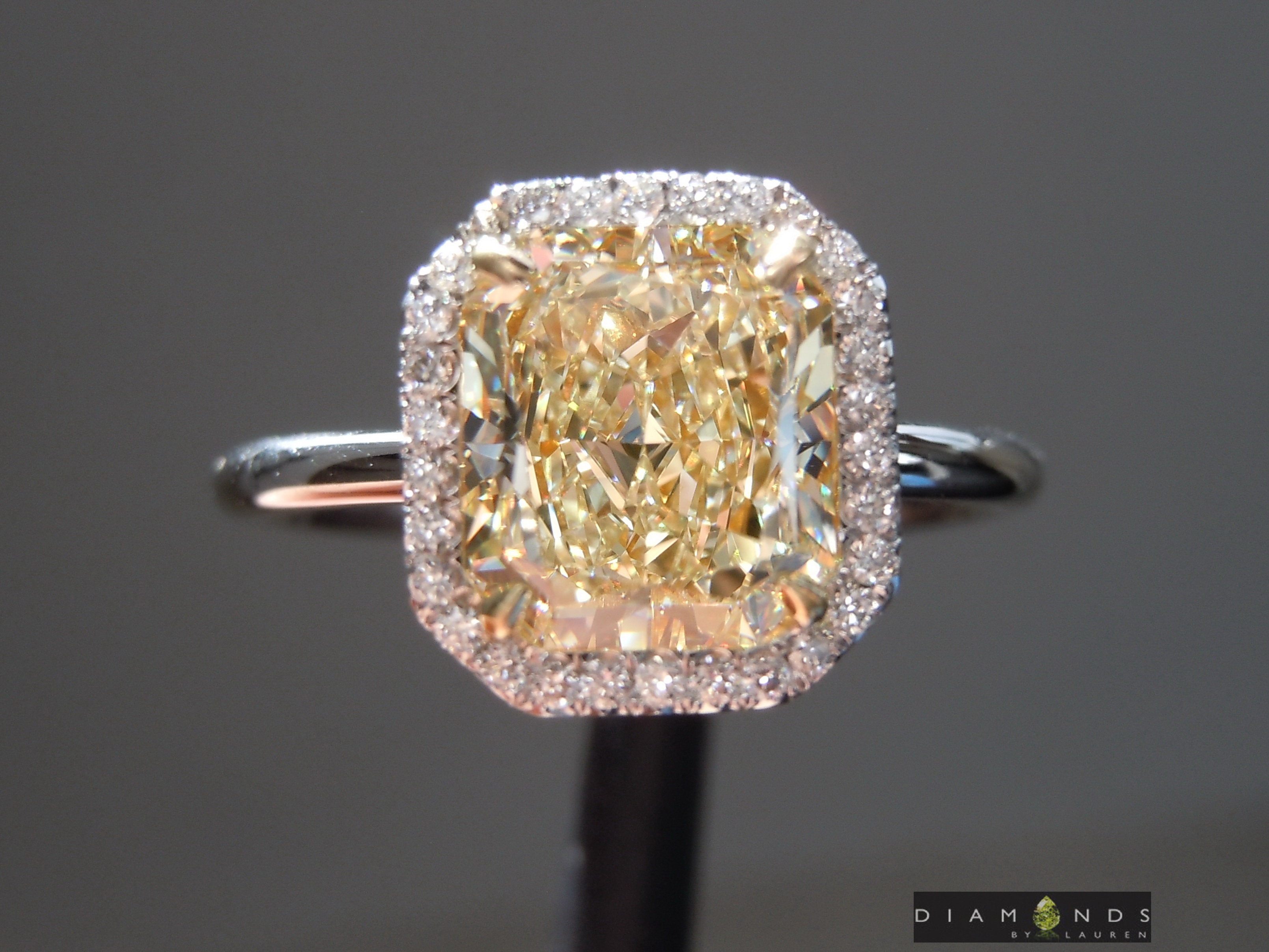 canary diamond ring