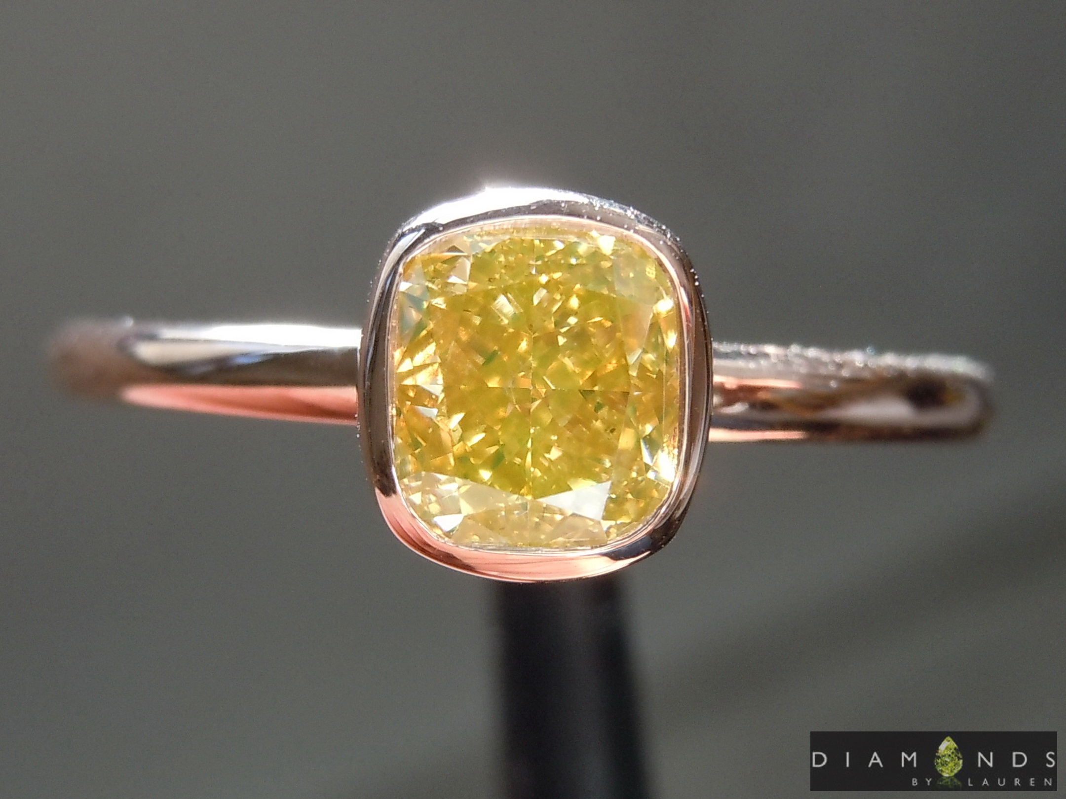canary diamond ring