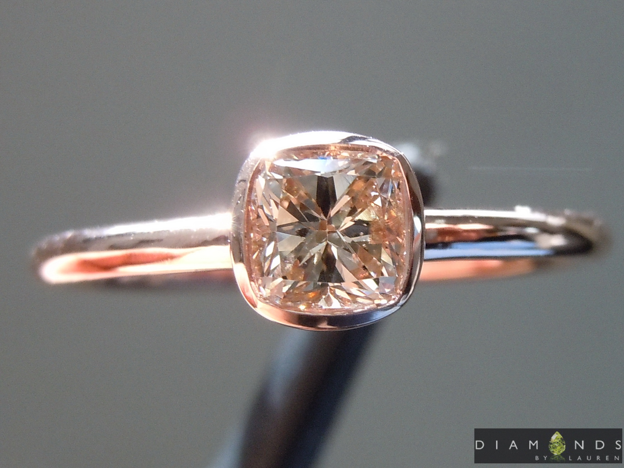 natural brown diamond ring