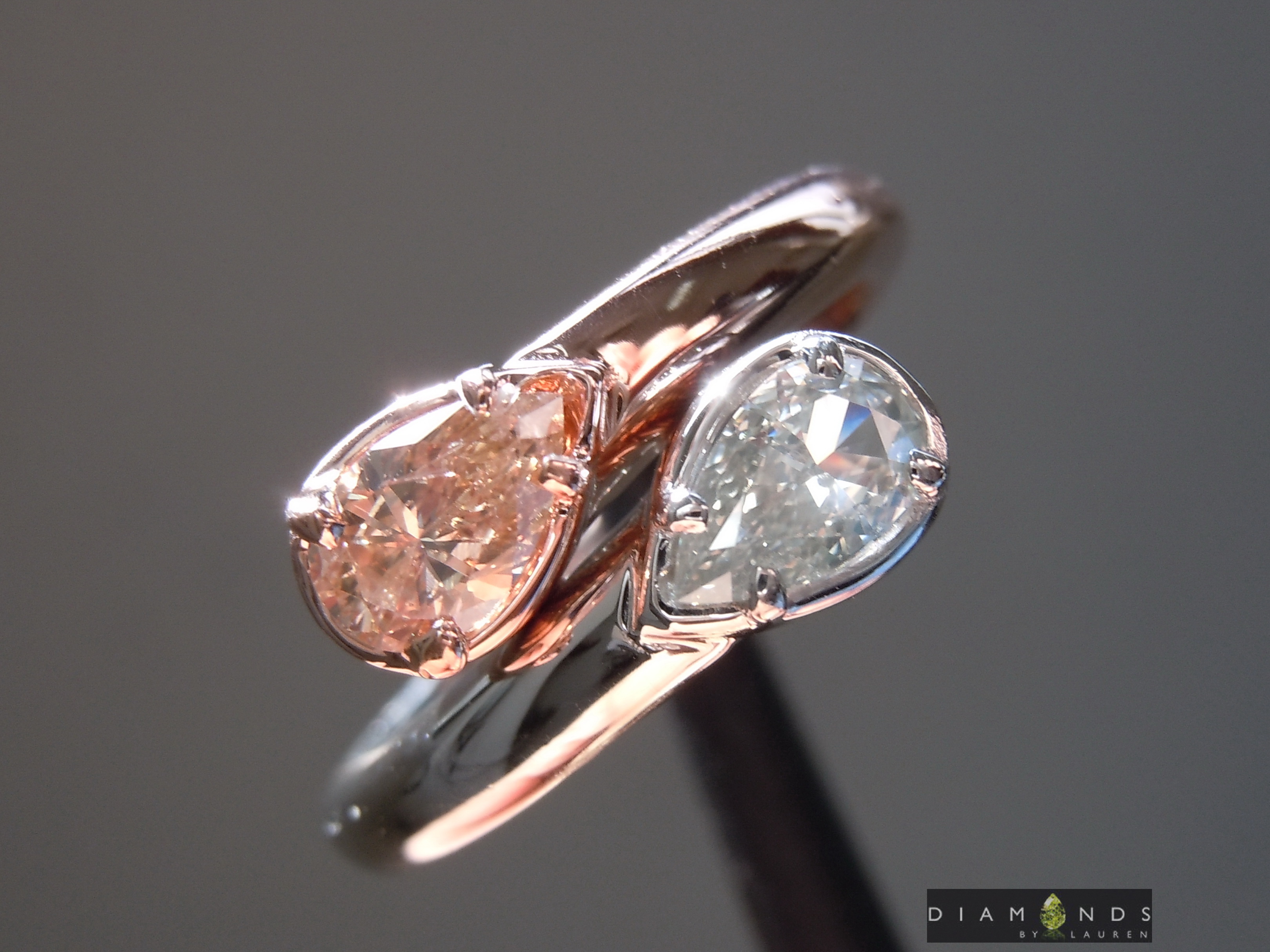 brown diamond ring