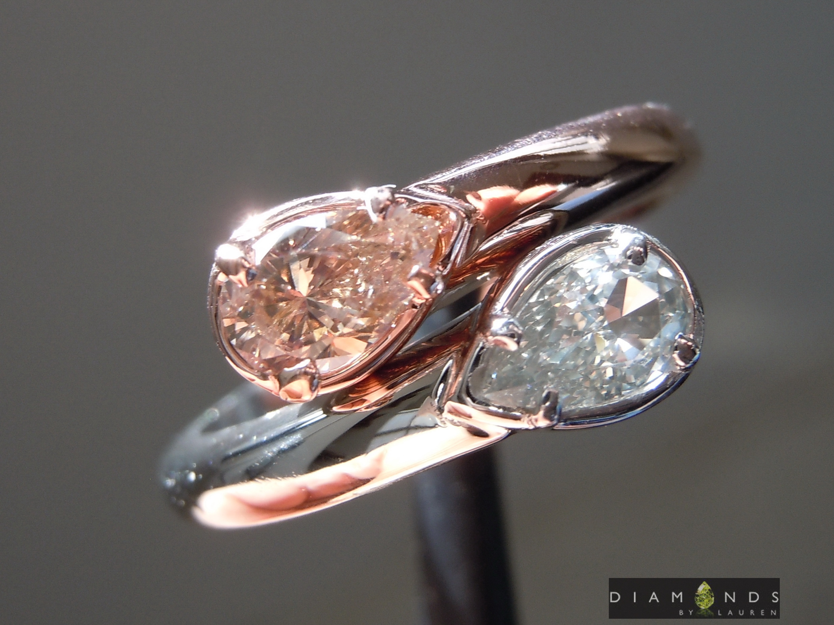natural brown diamond ring