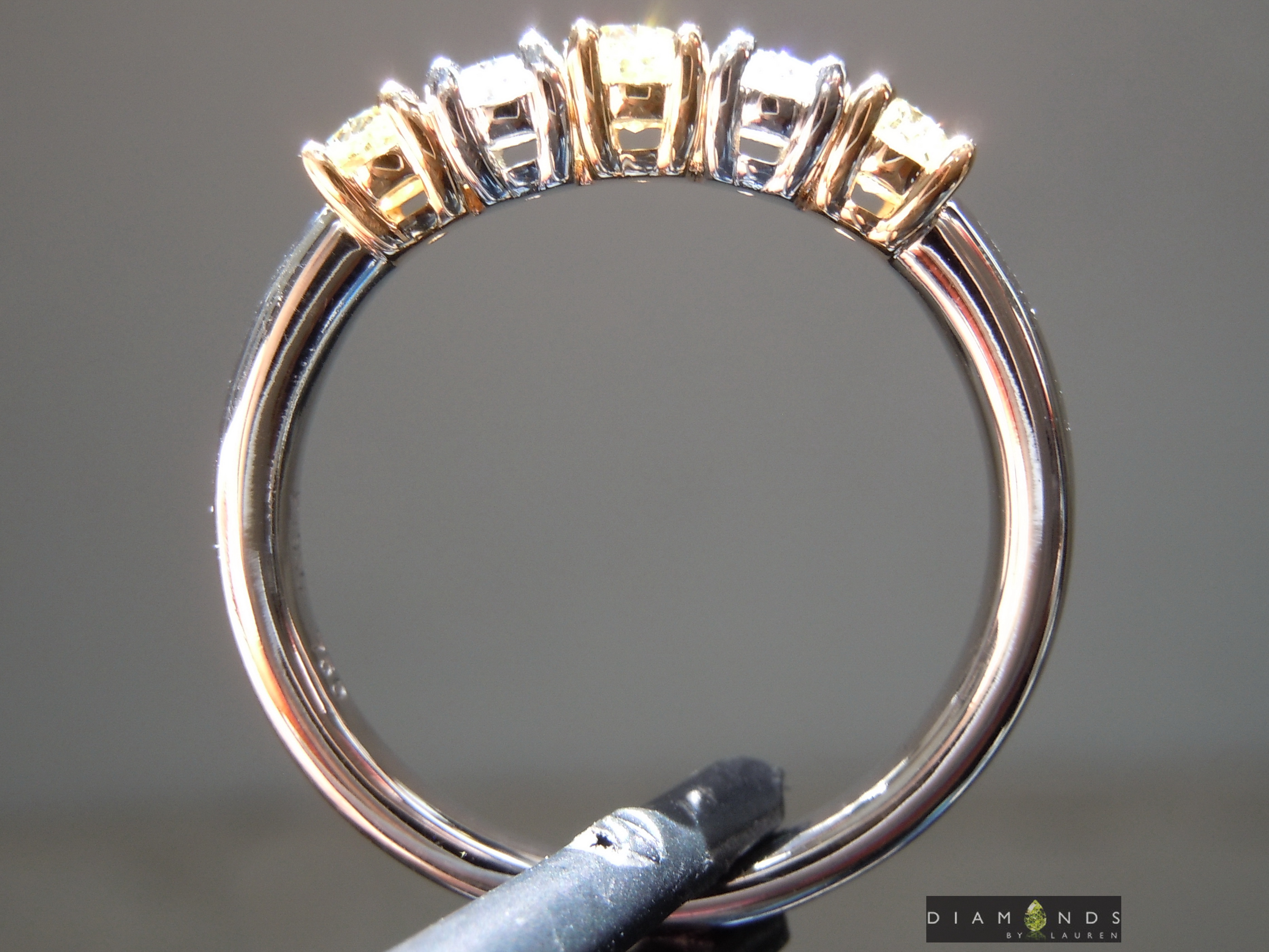colorless diamond ring