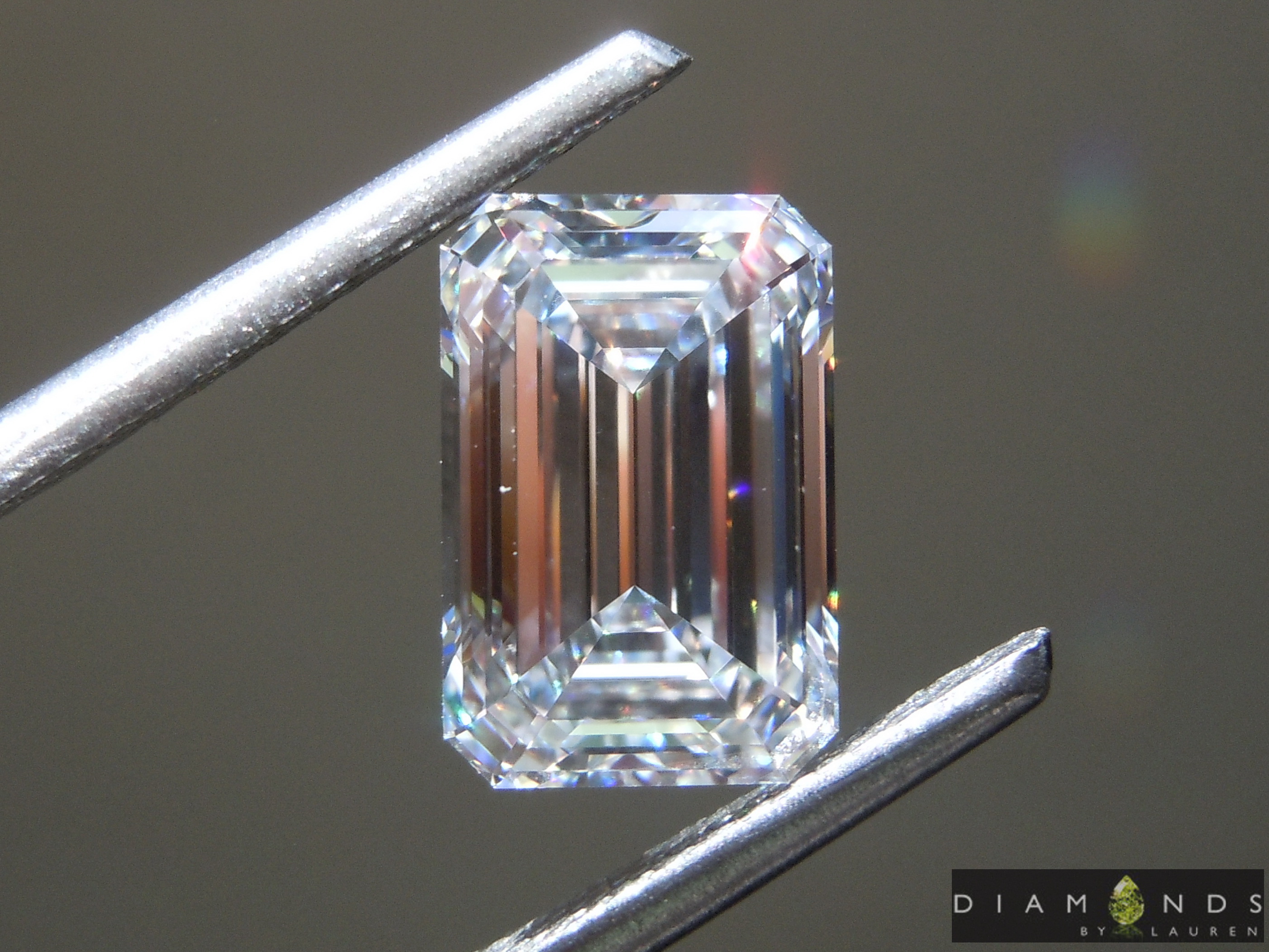 3.02ct E VVS2 Emerald Cut Lab Grown Diamond R100020