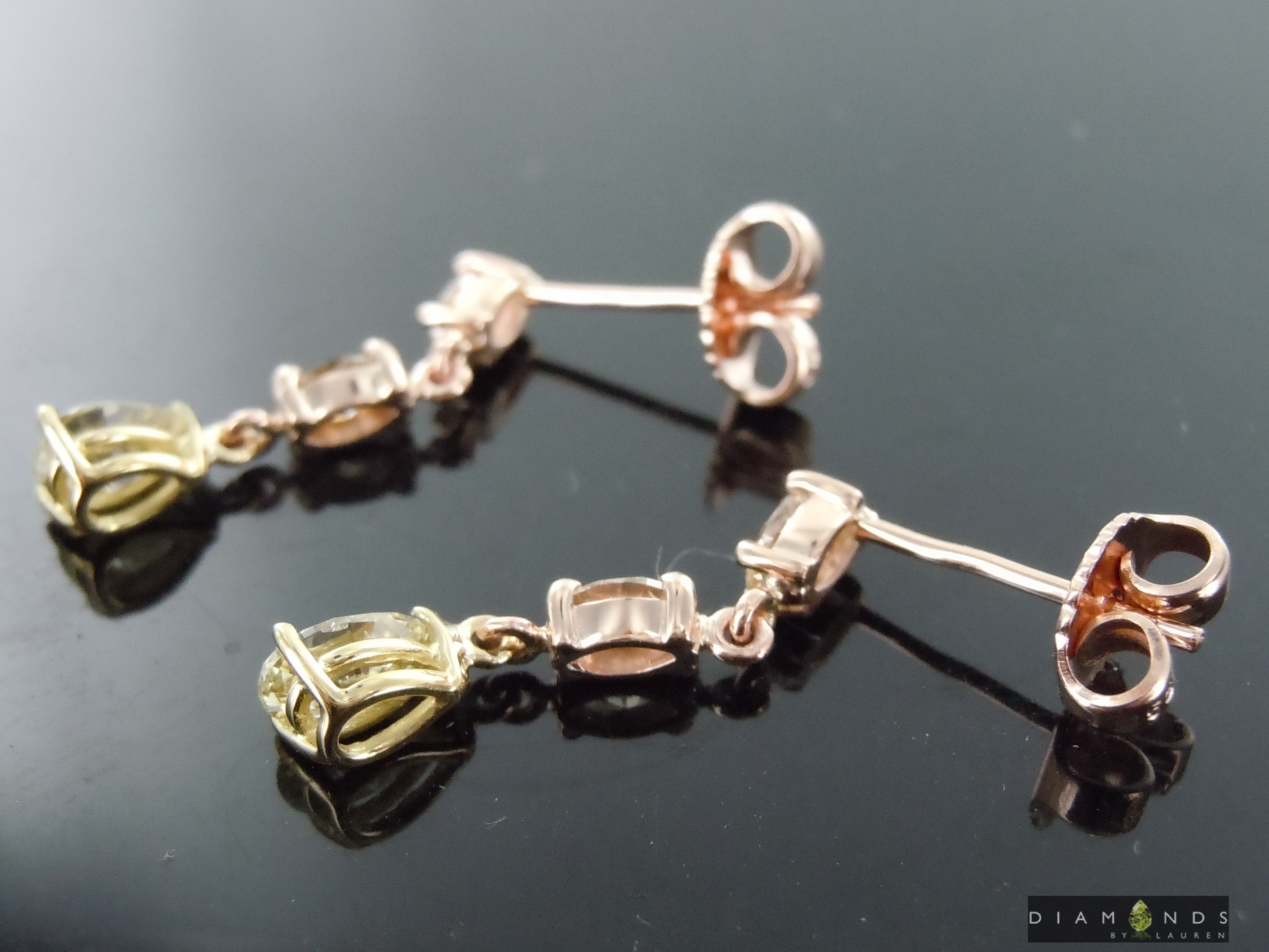 canary diamond earrings