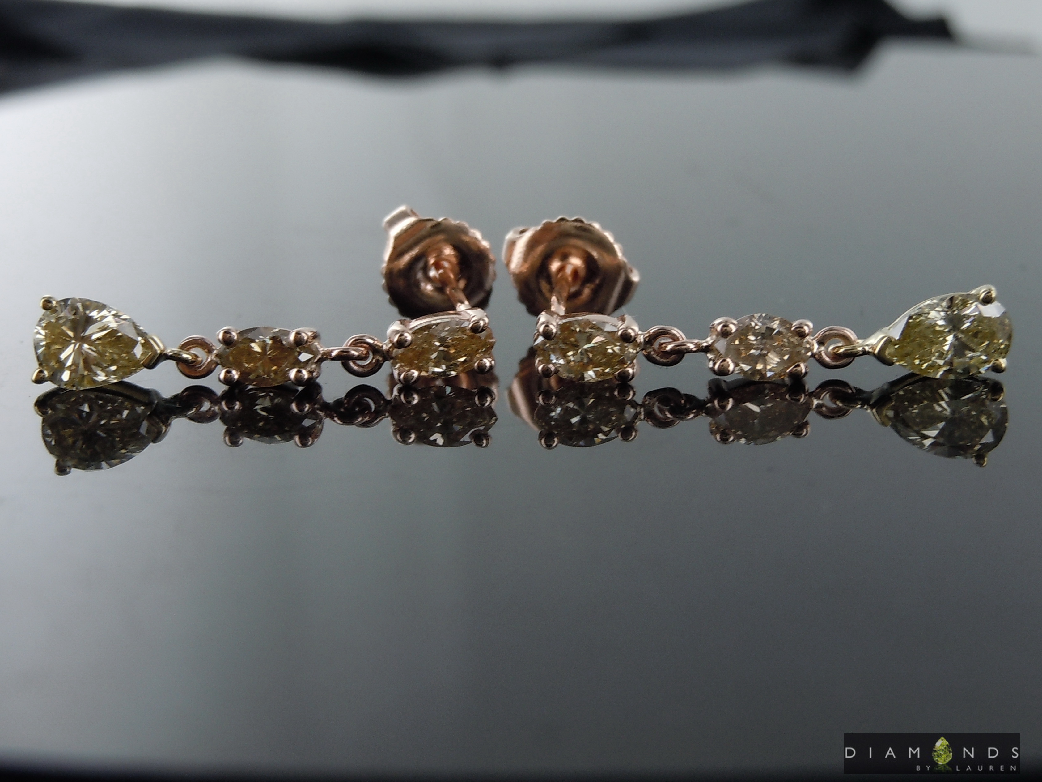 chocolate diamond earrings