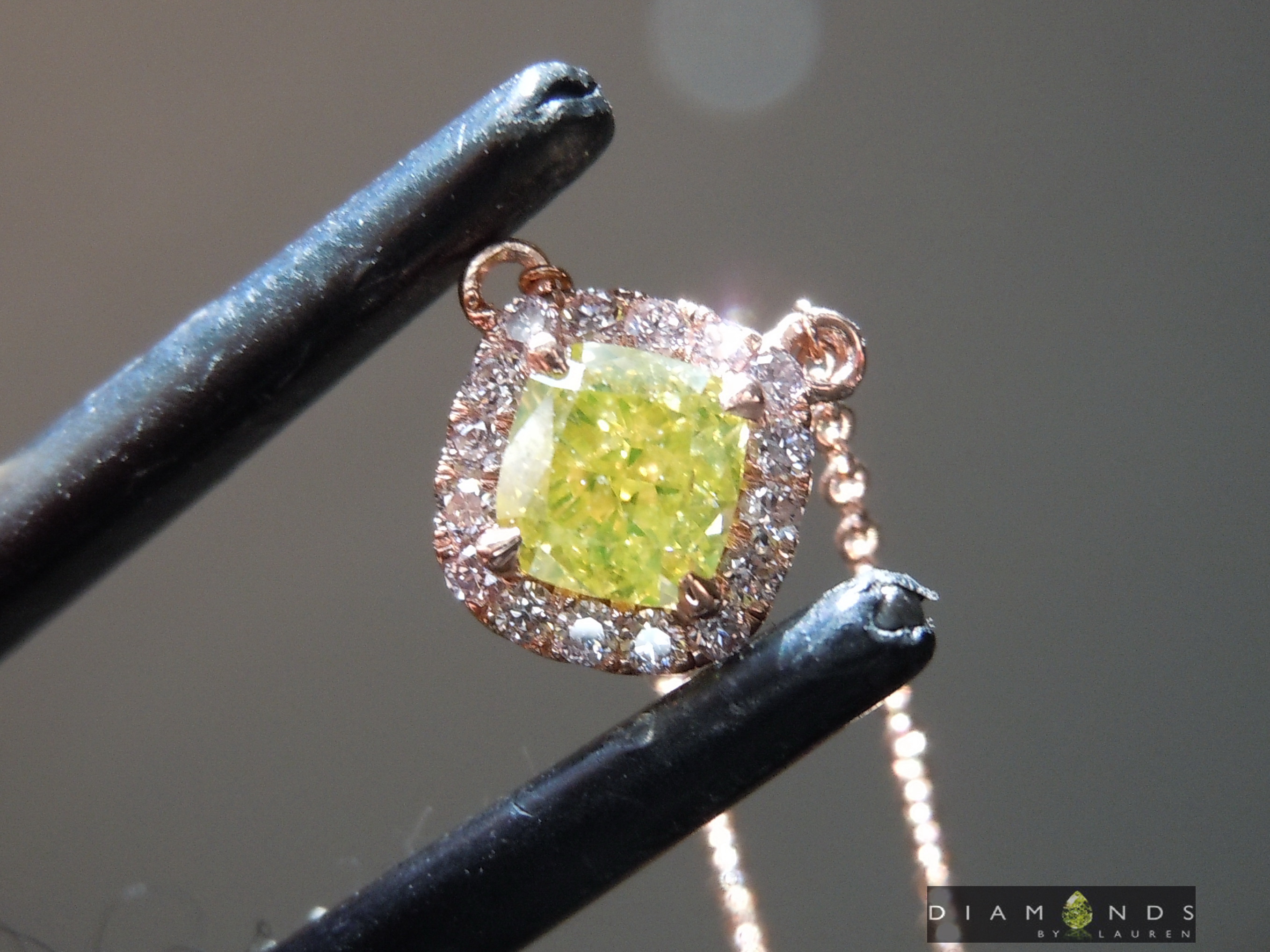 yellow diamond necklace