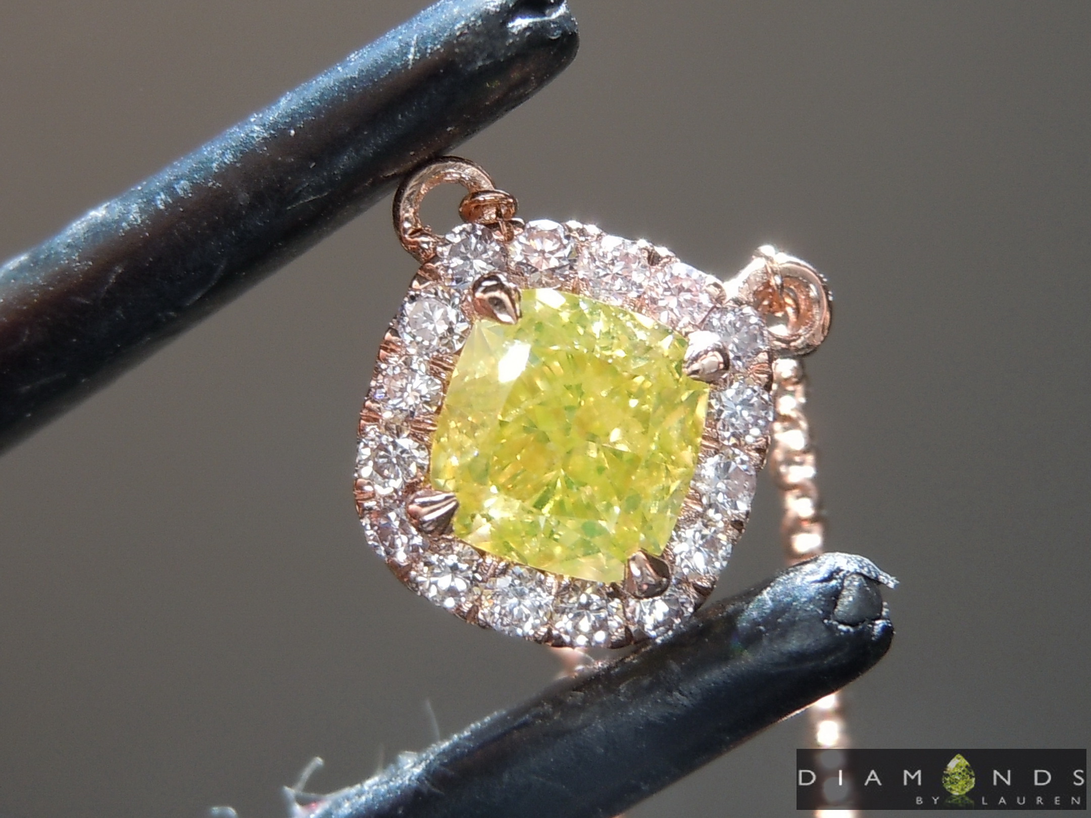 green diamond necklace