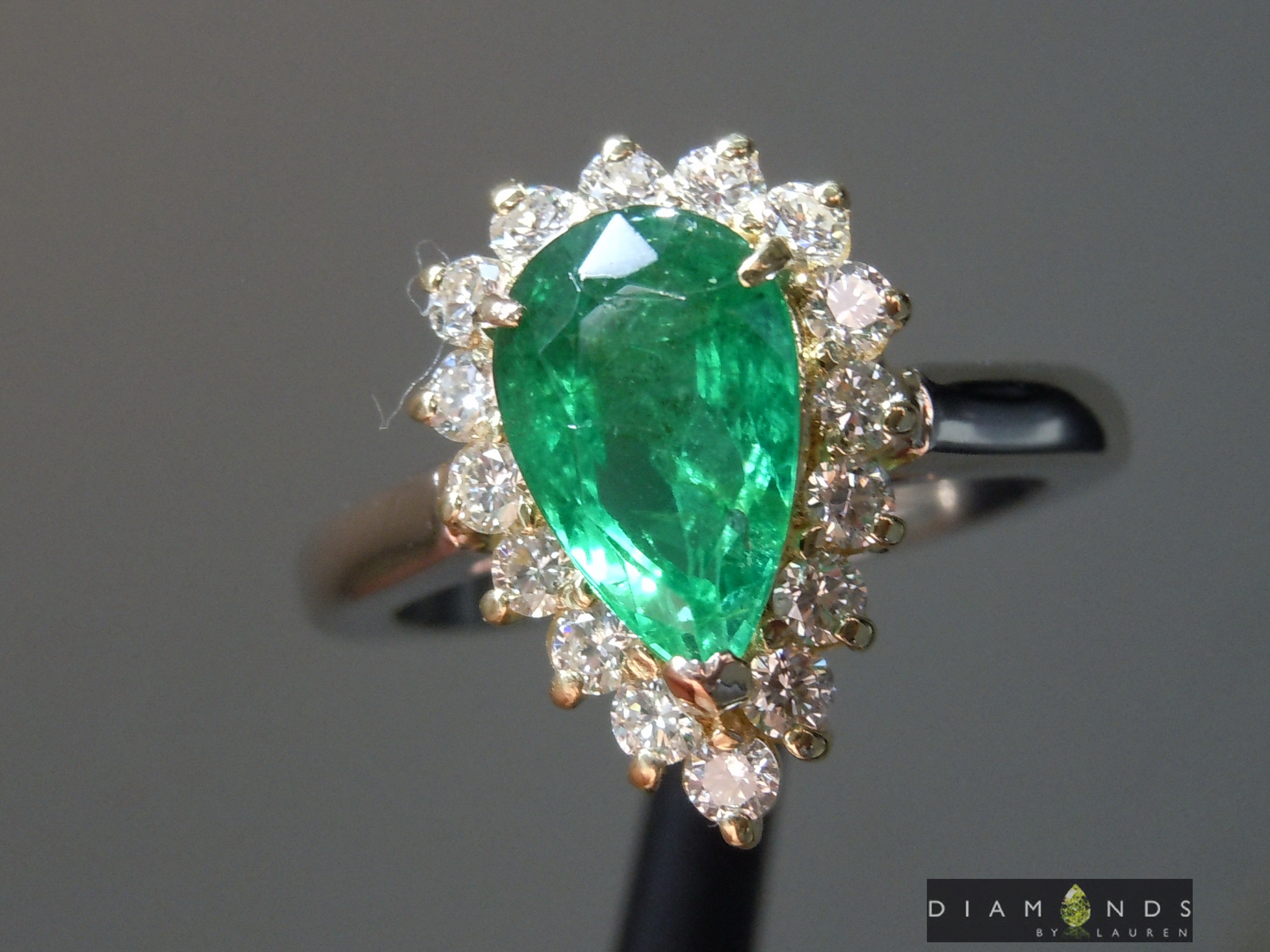 natural emerald ring