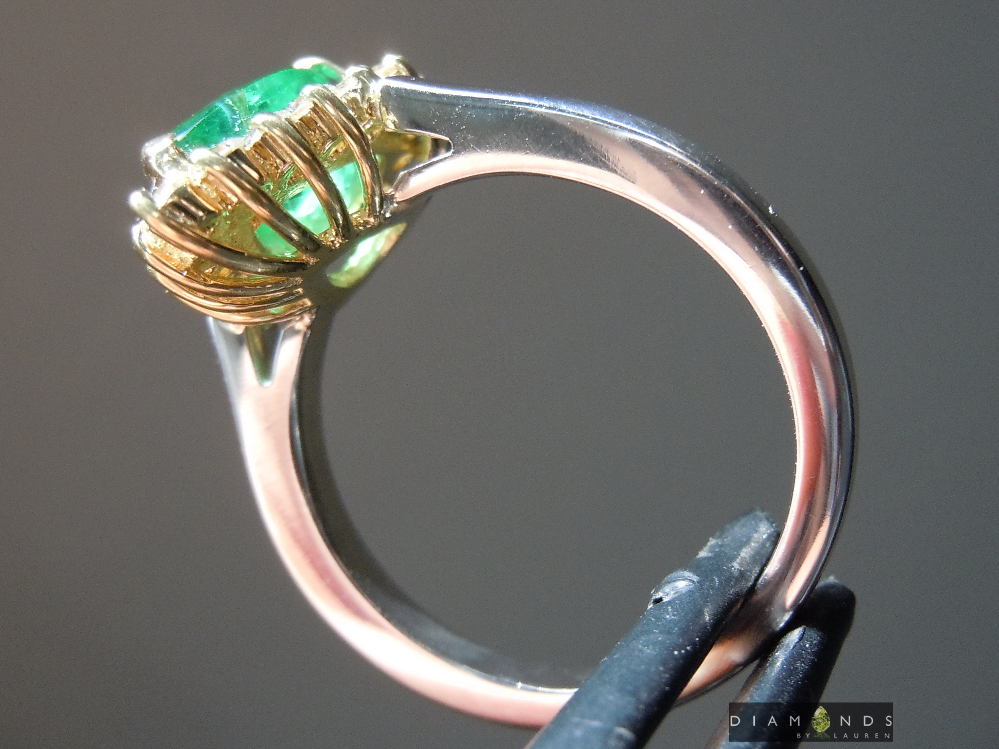 emerald and diamond ring