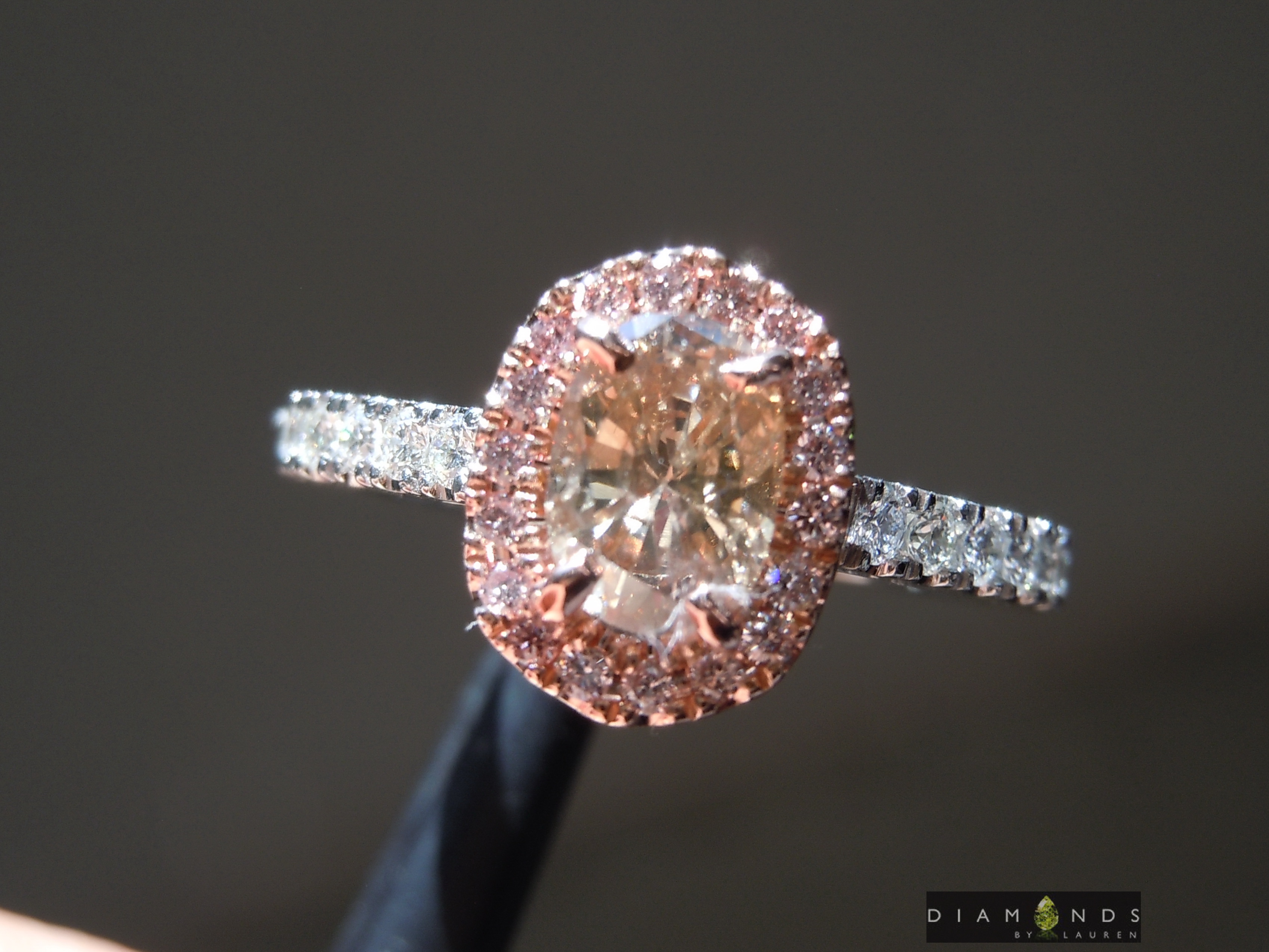 brown diamond ring