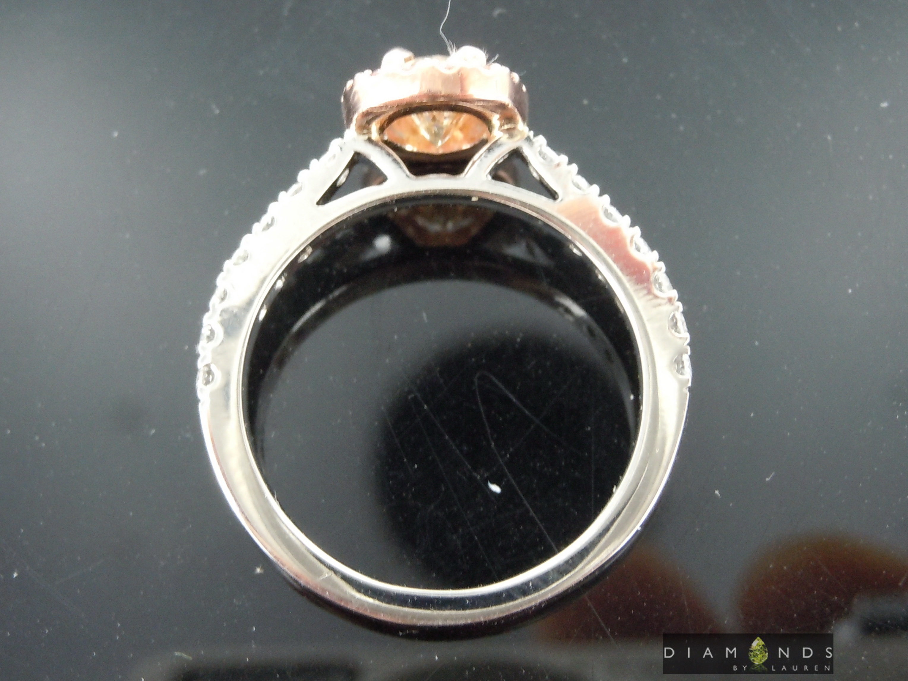 natural brown diamond ring